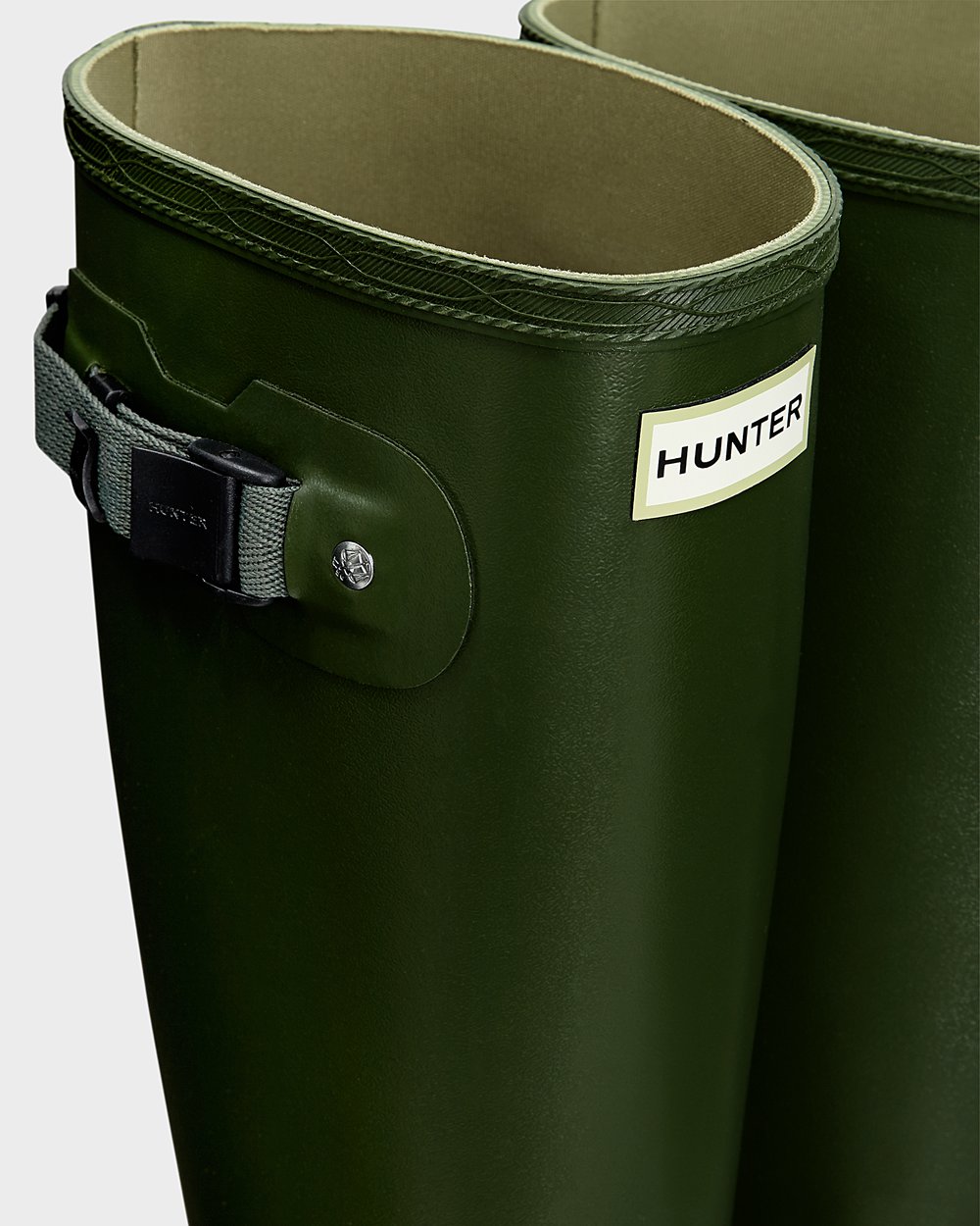 Mens Hunter Tall Rain Boots Green - Norris Field - 9018572-WL